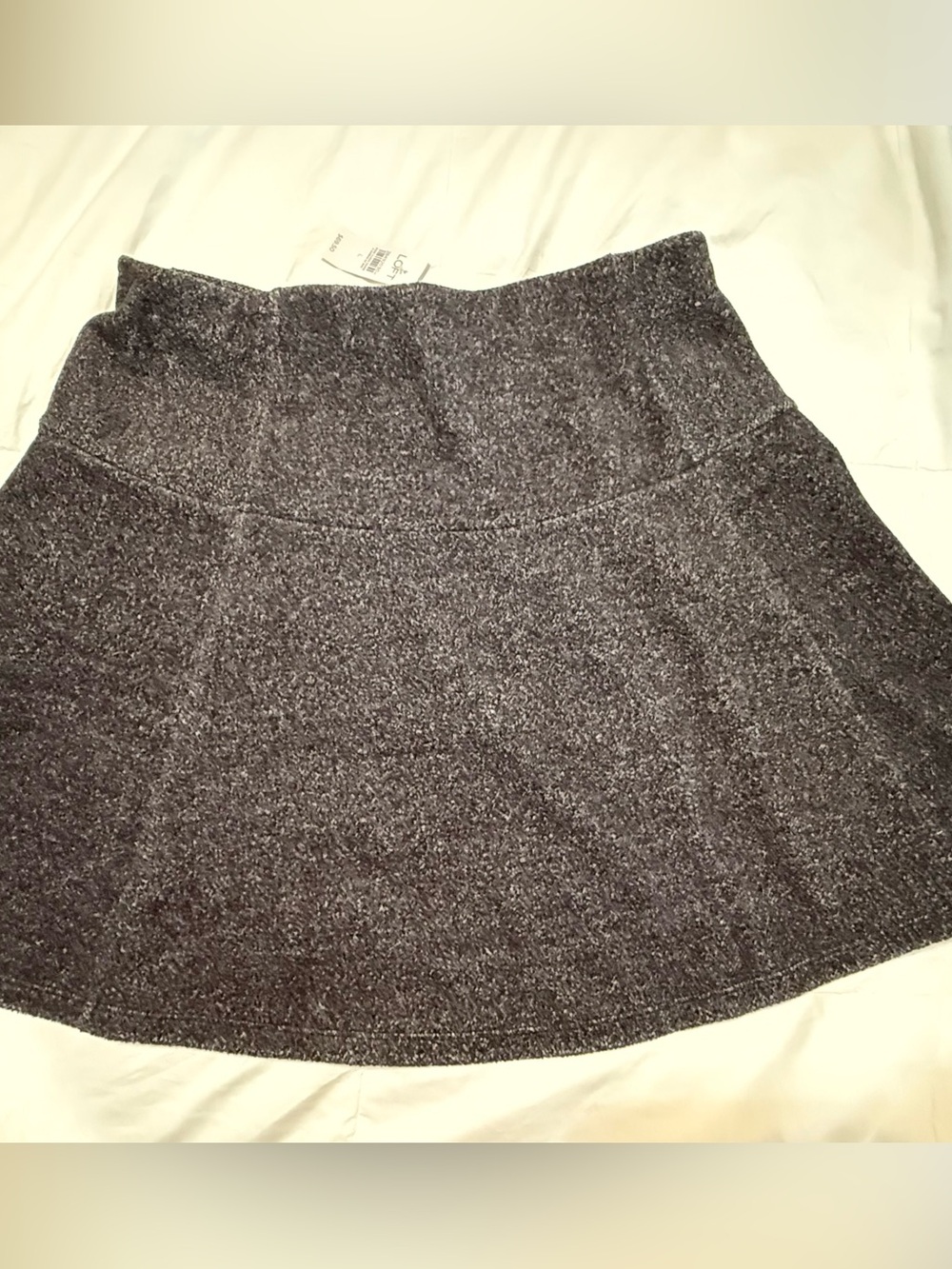 Classic Gray Knit Skater Skirt